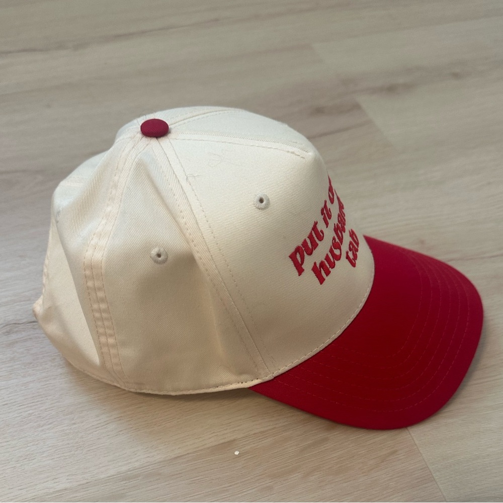 OTTO Cream and Red Trucker Hat